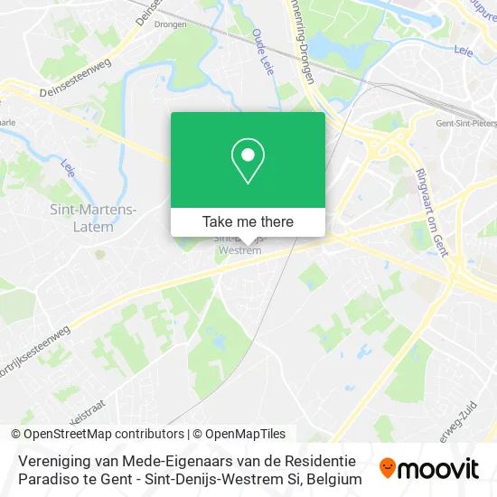 Vereniging van Mede-Eigenaars van de Residentie Paradiso te Gent - Sint-Denijs-Westrem Si map