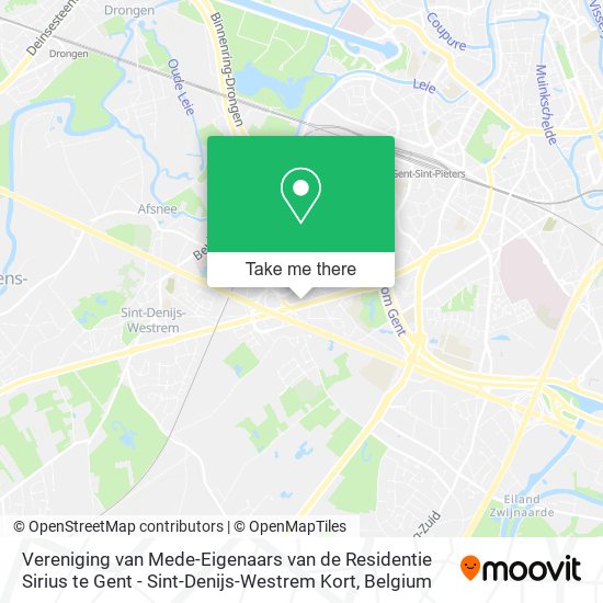 Vereniging van Mede-Eigenaars van de Residentie Sirius te Gent - Sint-Denijs-Westrem Kort plan
