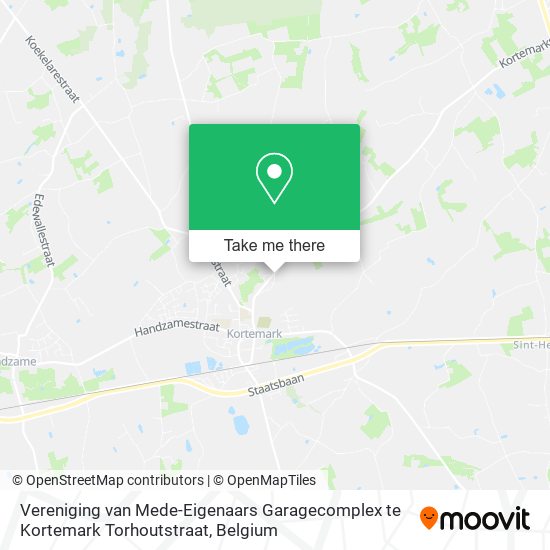 Vereniging van Mede-Eigenaars Garagecomplex te Kortemark Torhoutstraat map