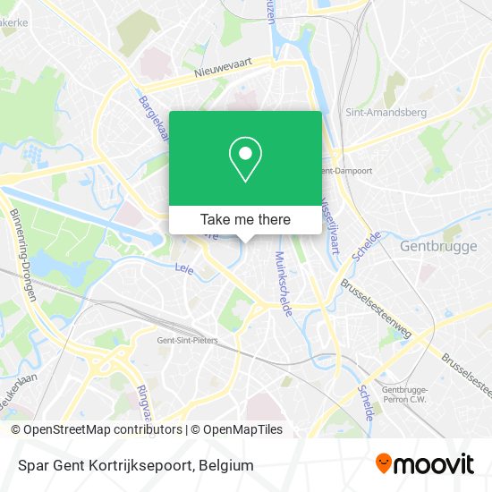 Spar Gent Kortrijksepoort map