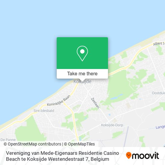 Vereniging van Mede-Eigenaars Residentie Casino Beach te Koksijde Westendestraat 7 map