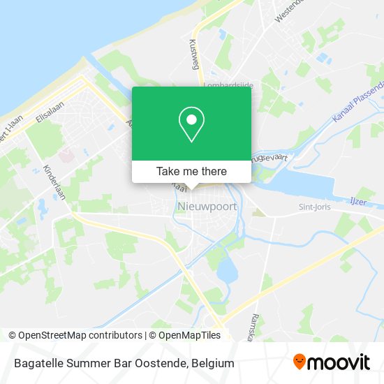 Bagatelle Summer Bar Oostende map