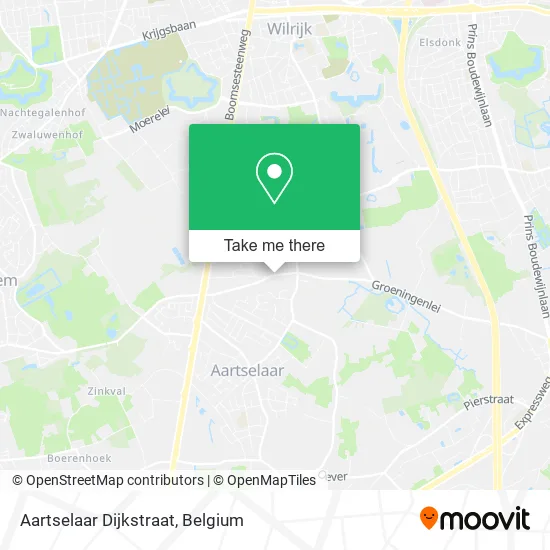 Aartselaar Dijkstraat map