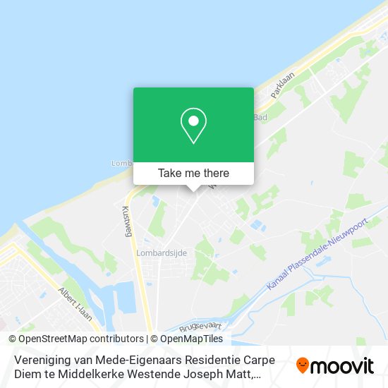 Vereniging van Mede-Eigenaars Residentie Carpe Diem te Middelkerke Westende Joseph Matt map