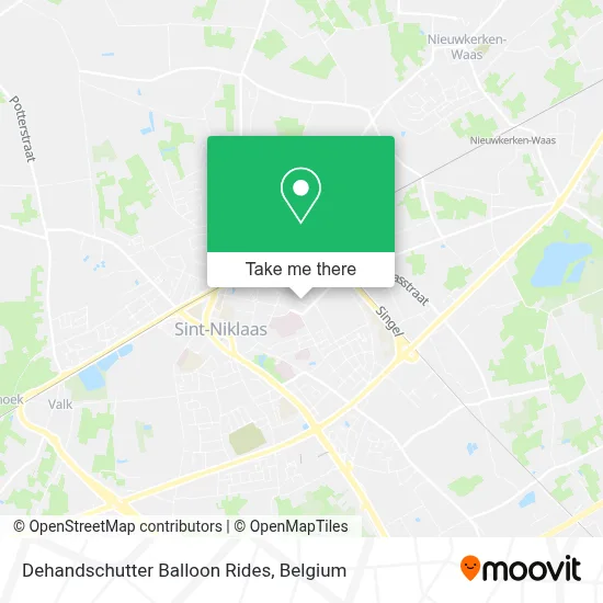 Dehandschutter Balloon Rides map