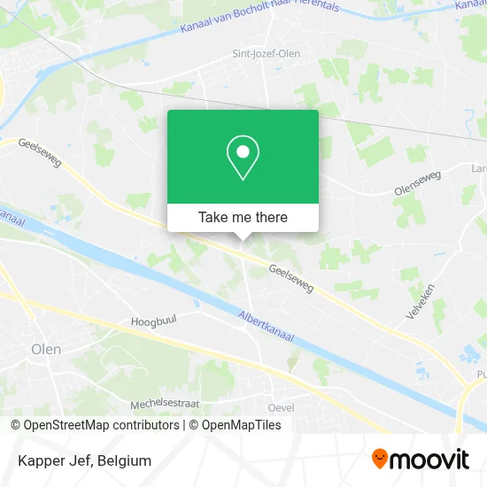Kapper Jef map
