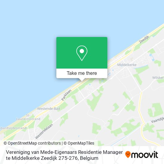 Vereniging van Mede-Eigenaars Residentie Manager te Middelkerke Zeedijk 275-276 plan