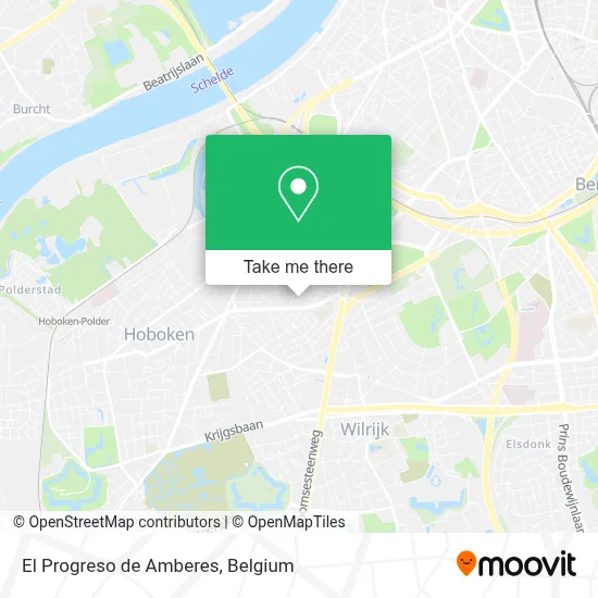 El Progreso de Amberes map