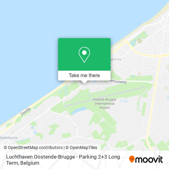 Luchthaven Oostende-Brugge - Parking 2+3 Long Term map