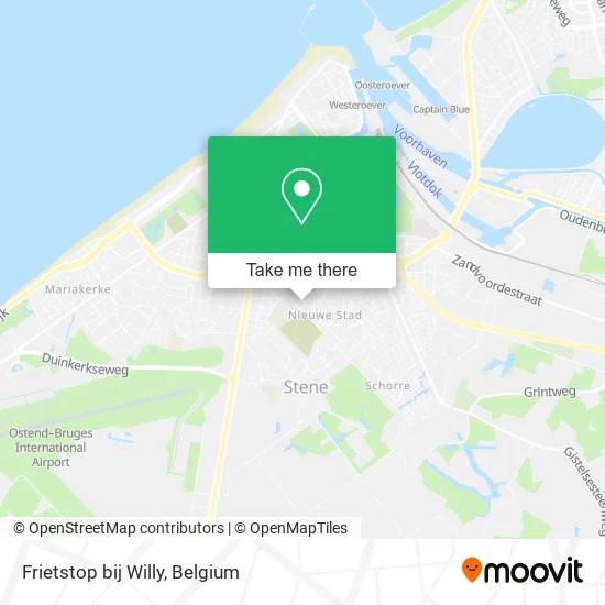 Frietstop bij Willy map