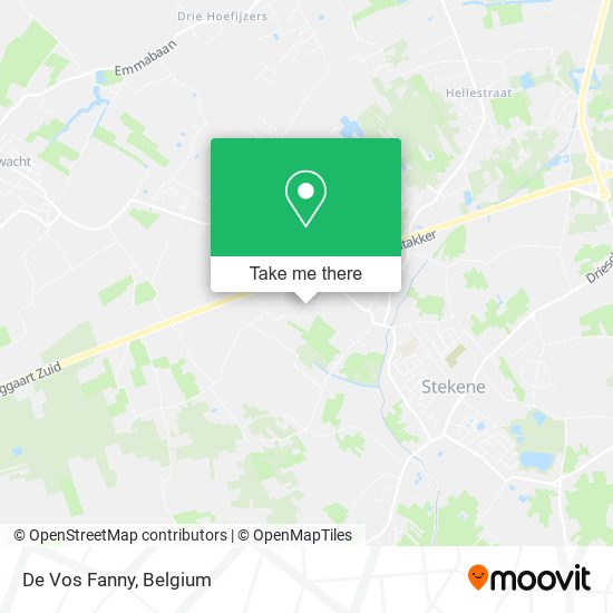 De Vos Fanny map