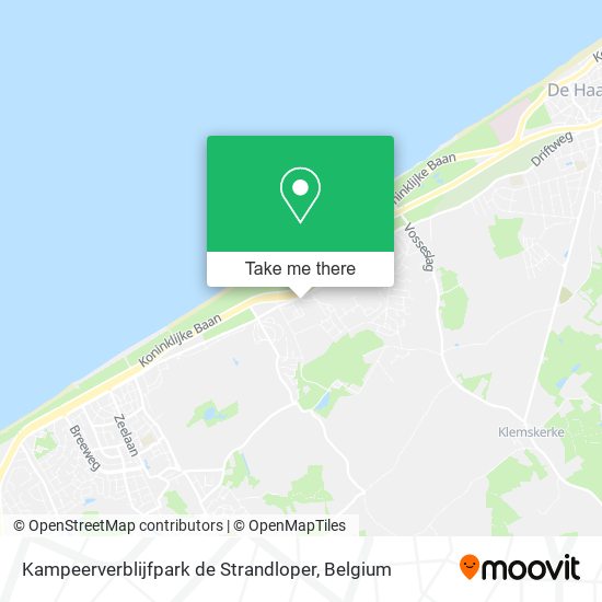 Kampeerverblijfpark de Strandloper plan