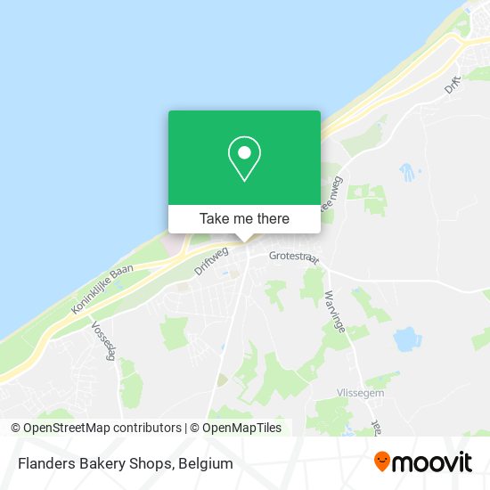 Flanders Bakery Shops map