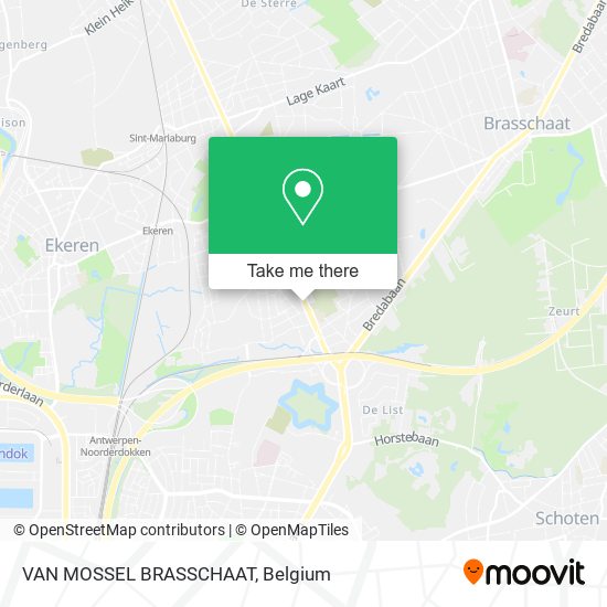 VAN MOSSEL BRASSCHAAT map