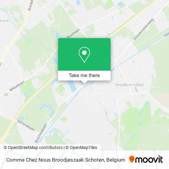 Comme Chez Nous Broodjeszaak Schoten plan