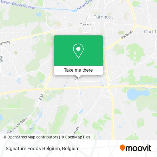 Signature Foods Belgium map