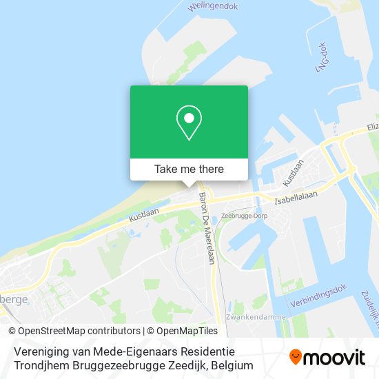 Vereniging van Mede-Eigenaars Residentie Trondjhem Bruggezeebrugge Zeedijk map