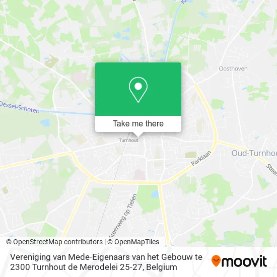 Vereniging van Mede-Eigenaars van het Gebouw te 2300 Turnhout de Merodelei 25-27 plan