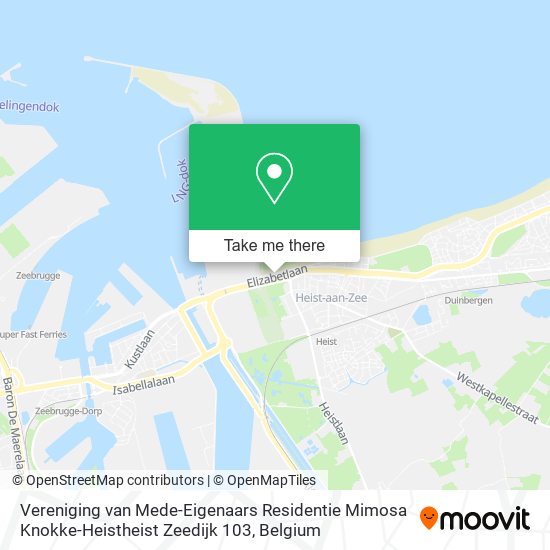 Vereniging van Mede-Eigenaars Residentie Mimosa Knokke-Heistheist Zeedijk 103 plan