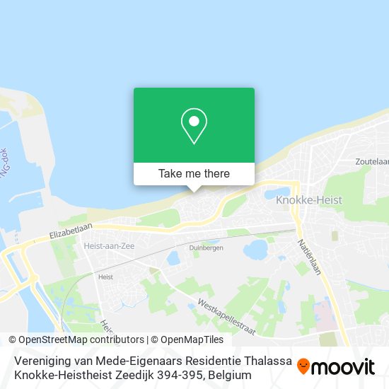 Vereniging van Mede-Eigenaars Residentie Thalassa Knokke-Heistheist Zeedijk 394-395 map