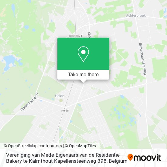 Vereniging van Mede-Eigenaars van de Residentie Bakery te Kalmthout Kapellensteenweg 398 map