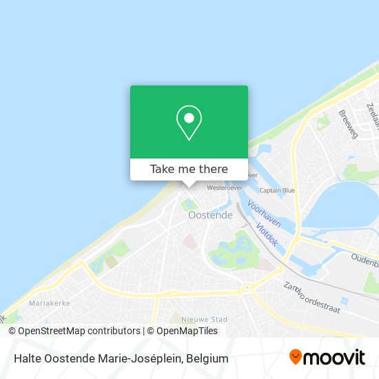 Halte Oostende Marie-Joséplein plan