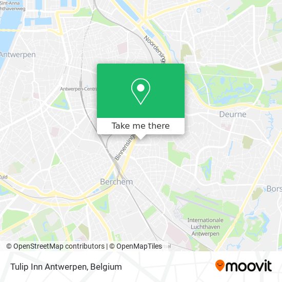 Tulip Inn Antwerpen map