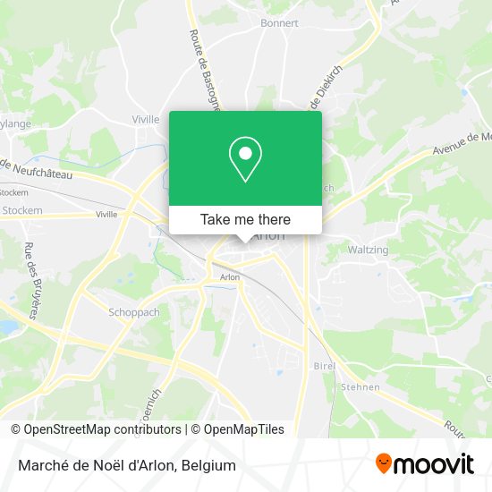 Marché de Noël d'Arlon plan