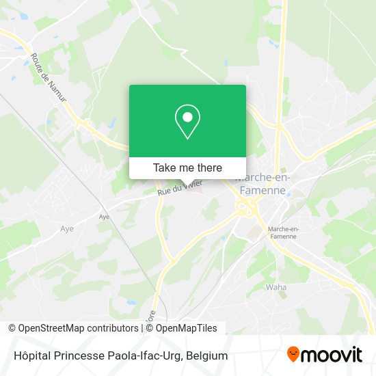 Hôpital Princesse Paola-Ifac-Urg map