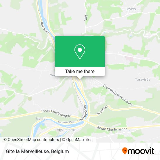 Gîte la Merveilleuse map