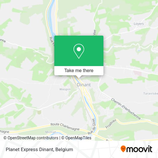 Planet Express Dinant map