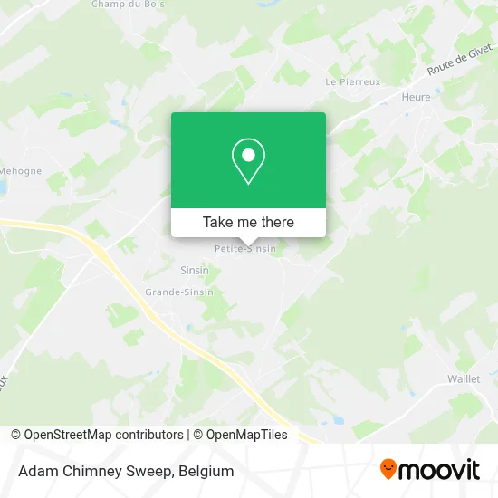 Adam Chimney Sweep map