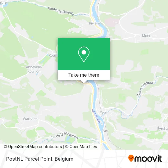 PostNL Parcel Point map