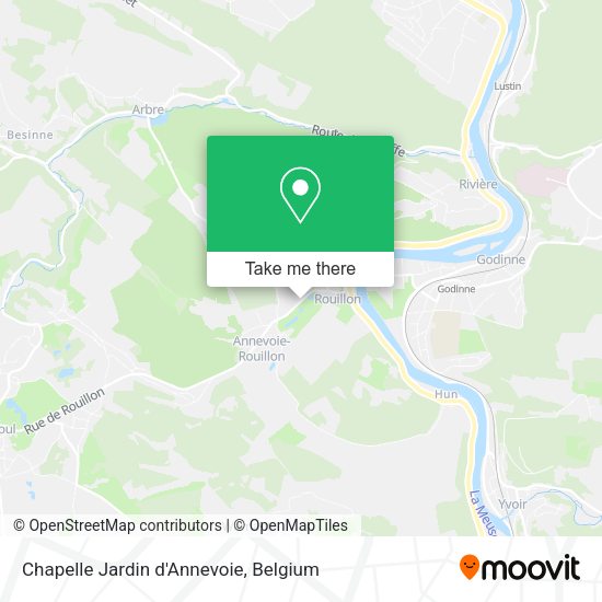 Chapelle Jardin d'Annevoie map
