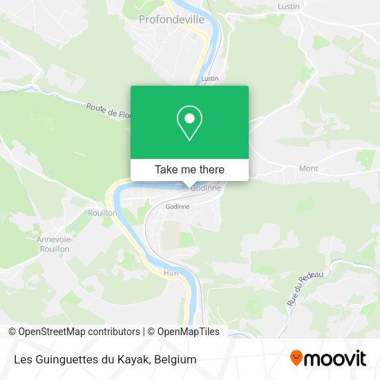 Les Guinguettes du Kayak map
