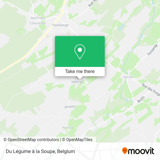 Du Légume à la Soupe map