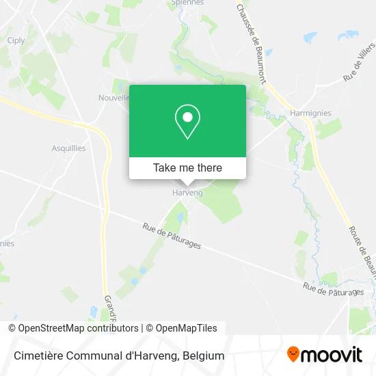 Cimetière Communal d'Harveng map