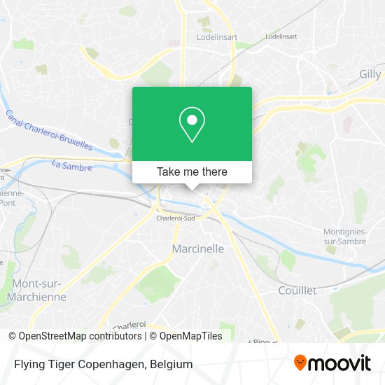 Flying Tiger Copenhagen map