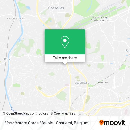 Mysafestore Garde-Meuble - Charleroi map