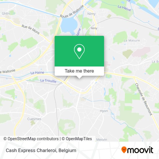Cash Express Charleroi plan