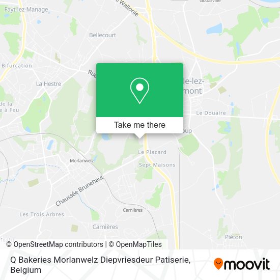 Q Bakeries Morlanwelz Diepvriesdeur Patiserie plan