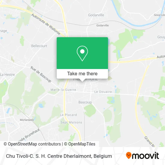 Tivoli University Hospital - C. S. H. Dherlaimont Center map