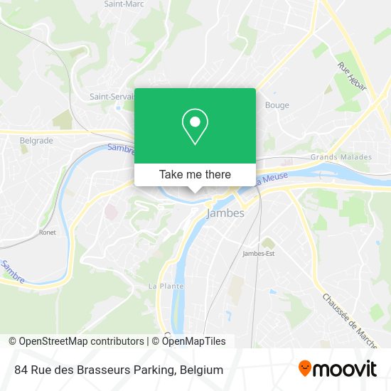 84 Rue des Brasseurs Parking map