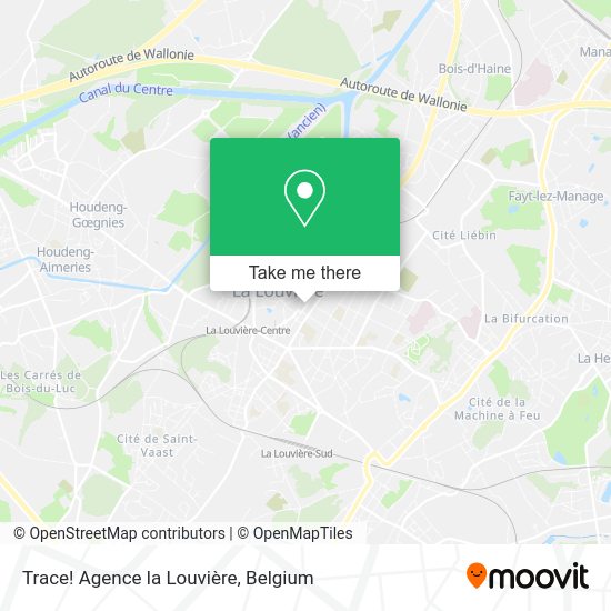 Trace! Agence la Louvière map