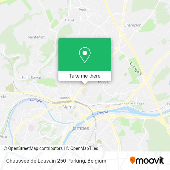 Chaussée de Louvain 250 Parking map