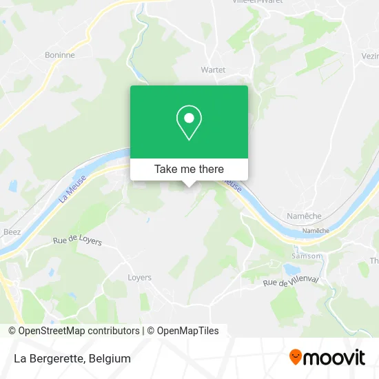 La Bergerette map