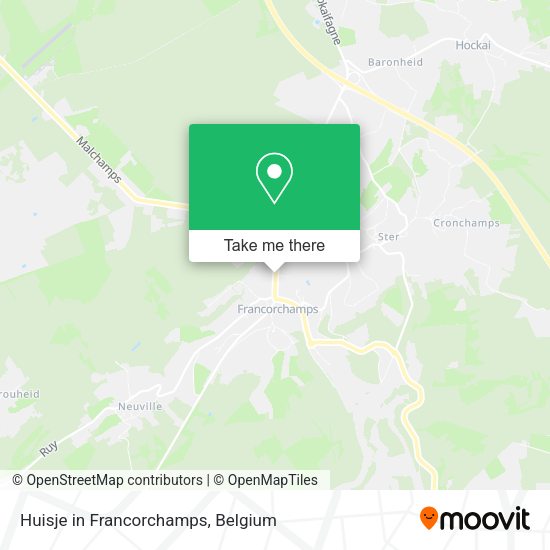Huisje in Francorchamps plan