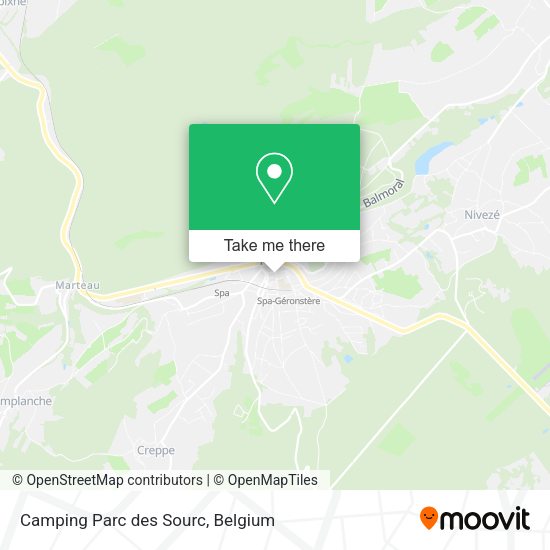 Camping Parc des Sourc map
