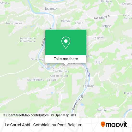 Le Cartel Asbl - Comblain-au-Pont map