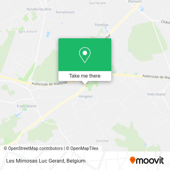 Les Mimosas Luc Gerard map
